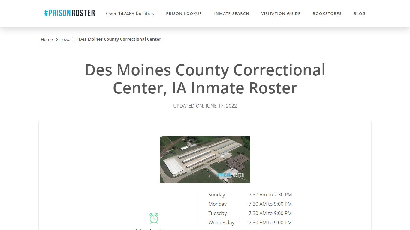 Des Moines County Correctional Center, IA Inmate Roster